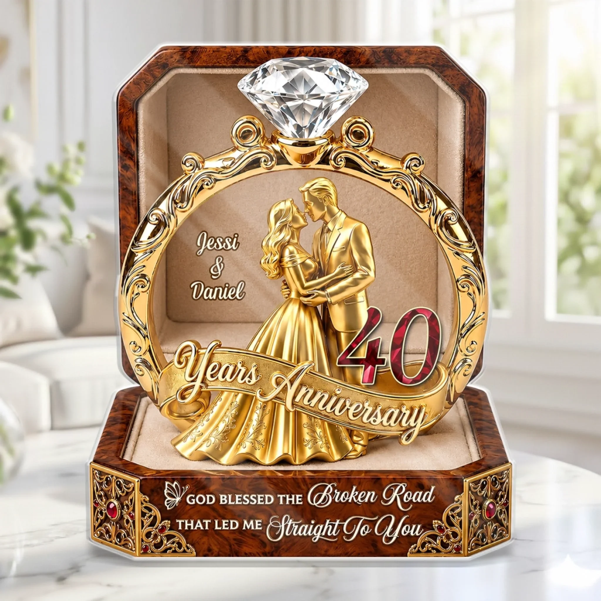 Custom Acrylic Plaque - Personalized Anniversary Wedding Gifts For Husband And Wife, Him And Her - Always In Our Era