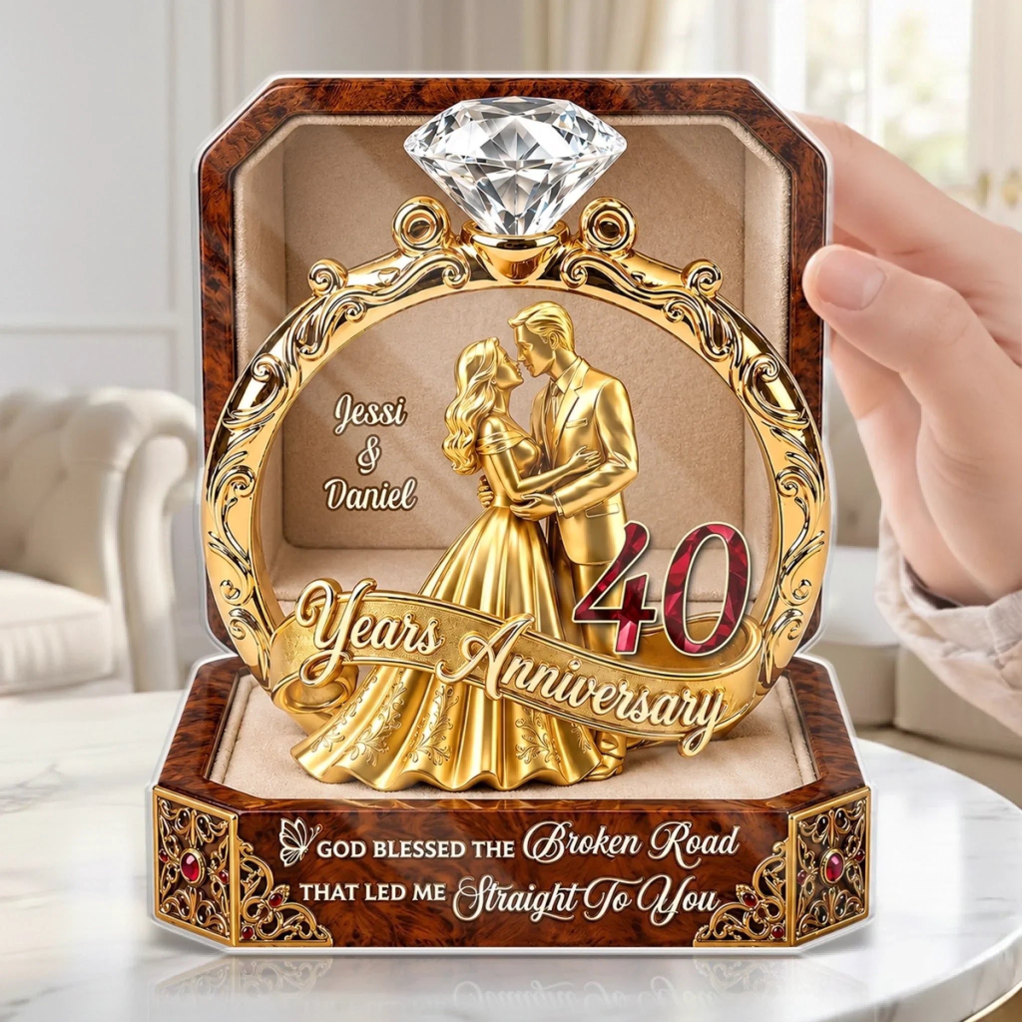 Custom Acrylic Plaque - Personalized Anniversary Wedding Gifts For Husband And Wife, Him And Her - Always In Our Era
