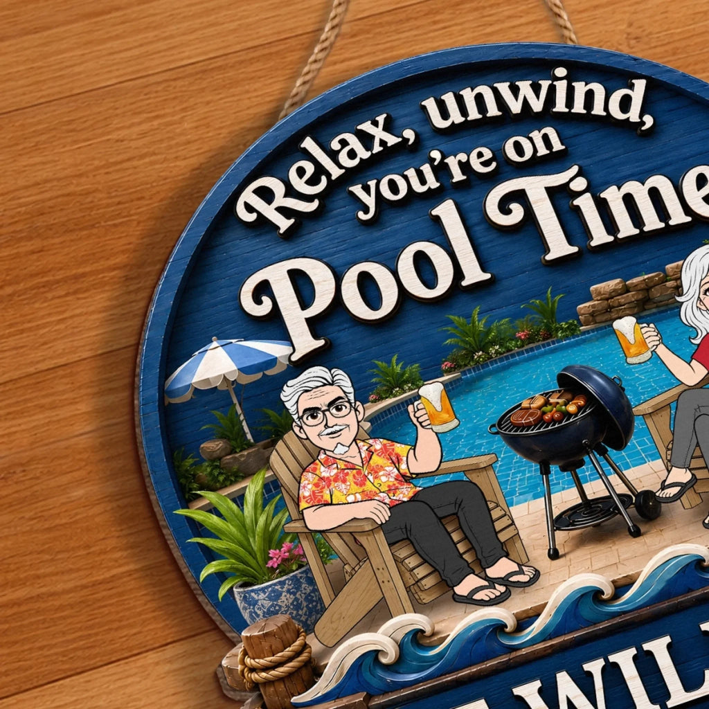 Custom Wood Sign - Personalized Summer Vacation And Travel Gifts Husband And Wife, Him And Her - Cheers to Sunny Days