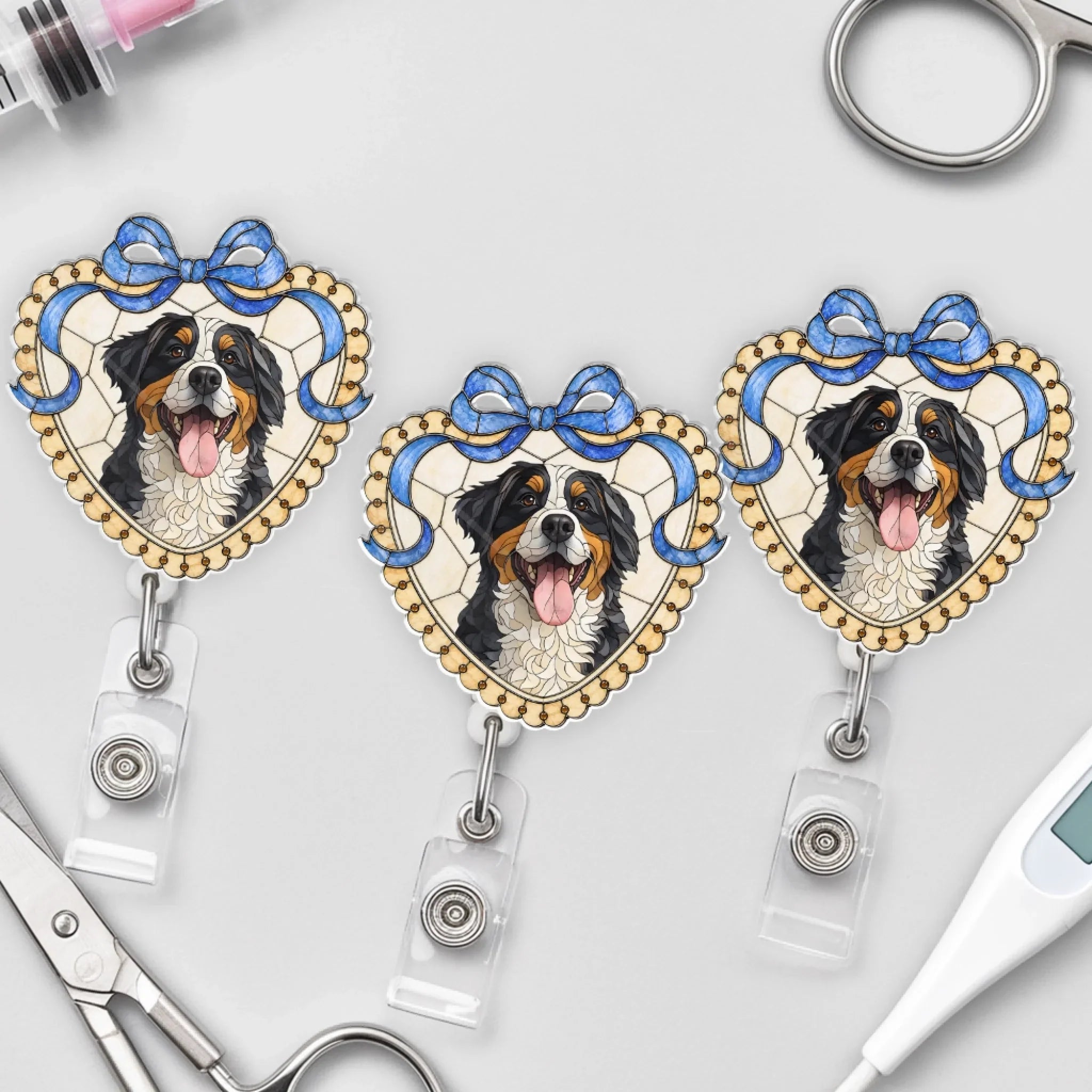 Custom Photo Acrylic Badge Reel - Personalized  Birthday Gifts For Dog Cat Lovers, Dog Dad And Mom, Cat Owners - Sweetest Coworker On My Badge
