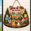 Custom Wood Sign - Personalized Birthday Camping Gifts For Campers, Husband And Wife, Him And Her, Dog Lovers, Dog Dad And Mom - Making Memories One Campsite At A Time
