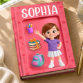 Custom Kids Hardcover Journal - Personalized Back To School Gifts For Kids - Play Hard Study Harder