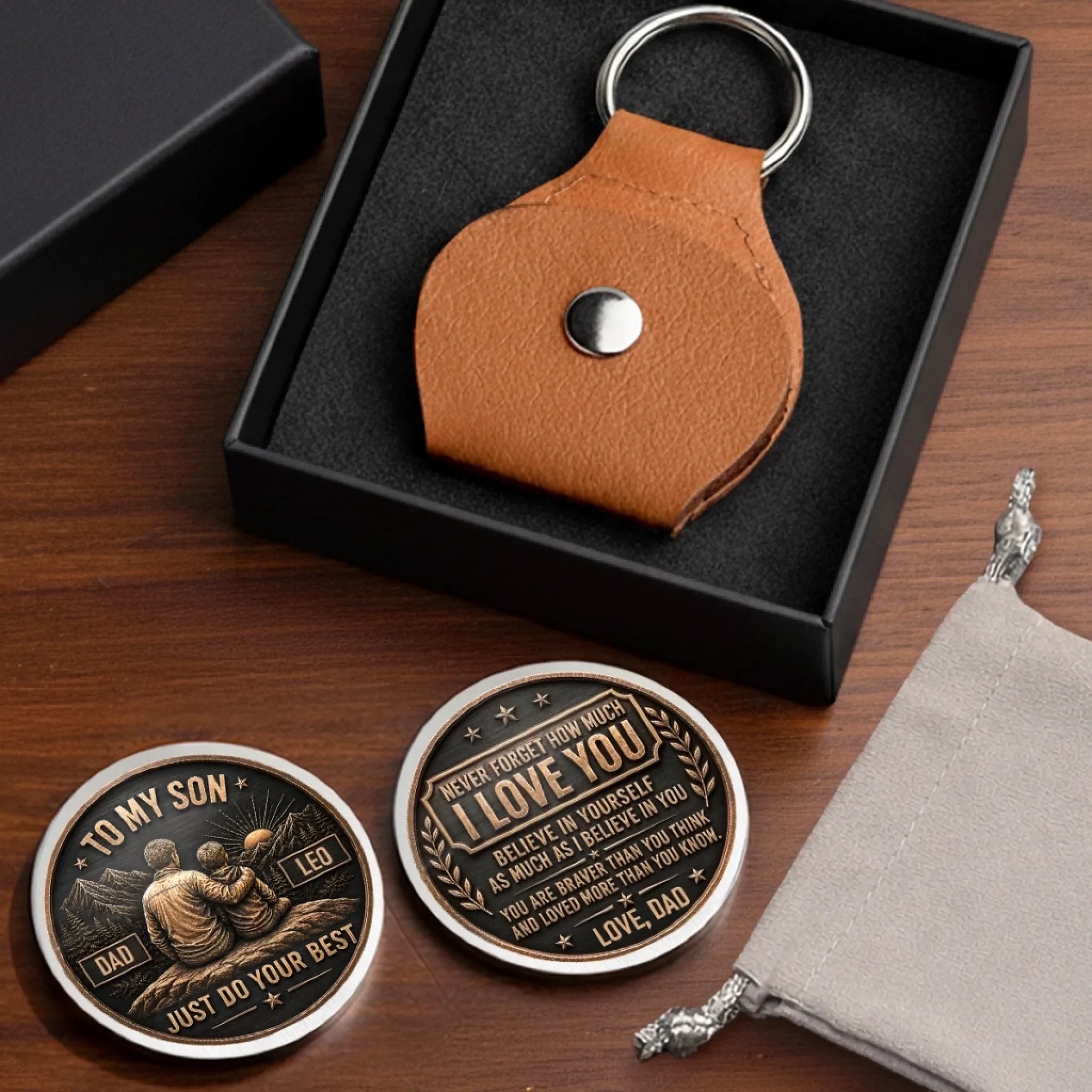Custom Pocket Hug - Personalized Birthday Gifts For Son - Never Forget How Much I Love You