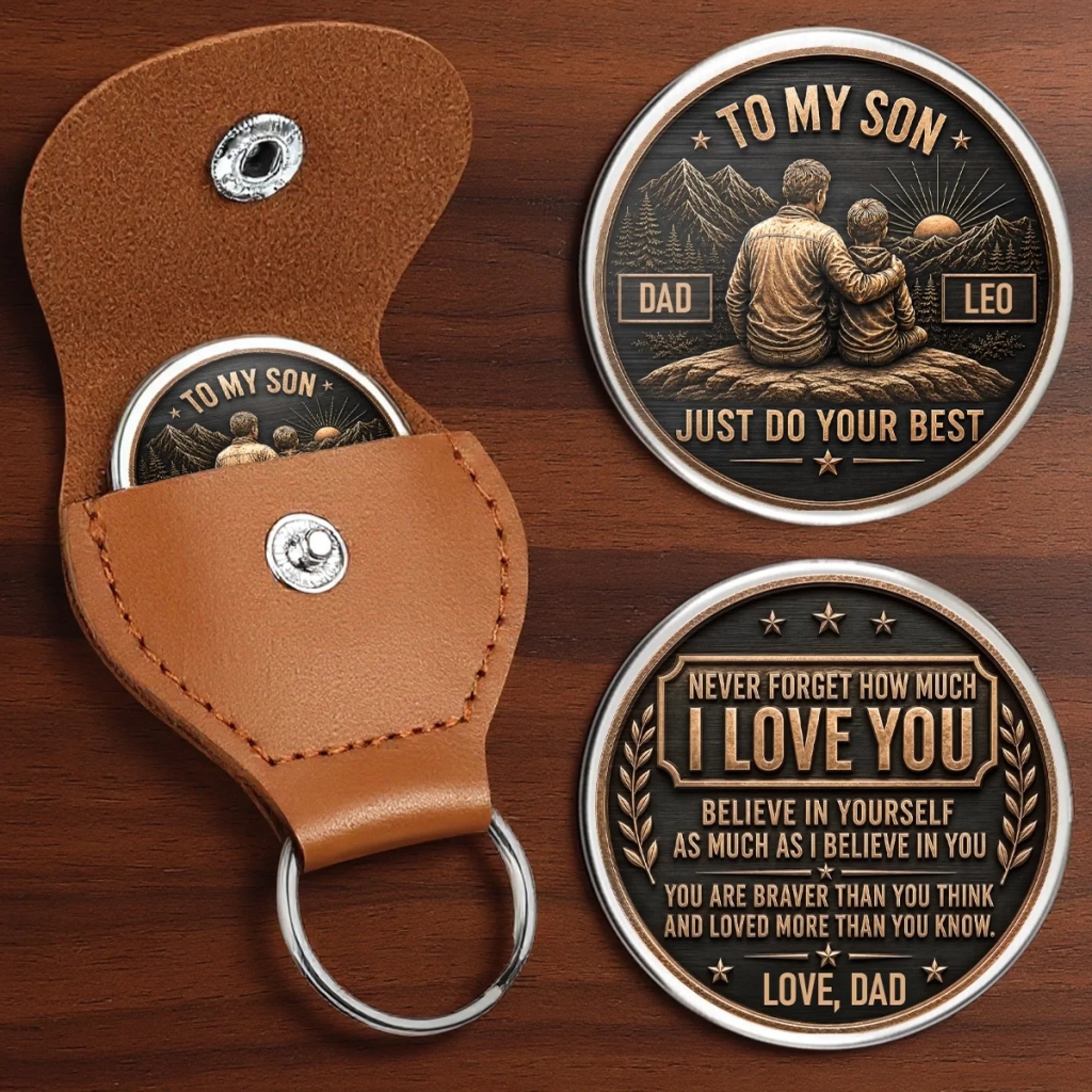 Custom Pocket Hug - Personalized Birthday Gifts For Son - Never Forget How Much I Love You