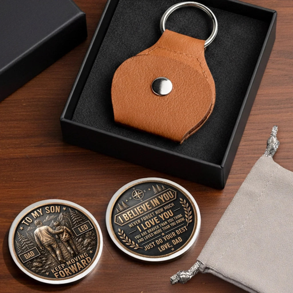 Custom Pocket Hug - Personalized Birthday Gifts For Son - Wherever Life Takes You, Keep Going