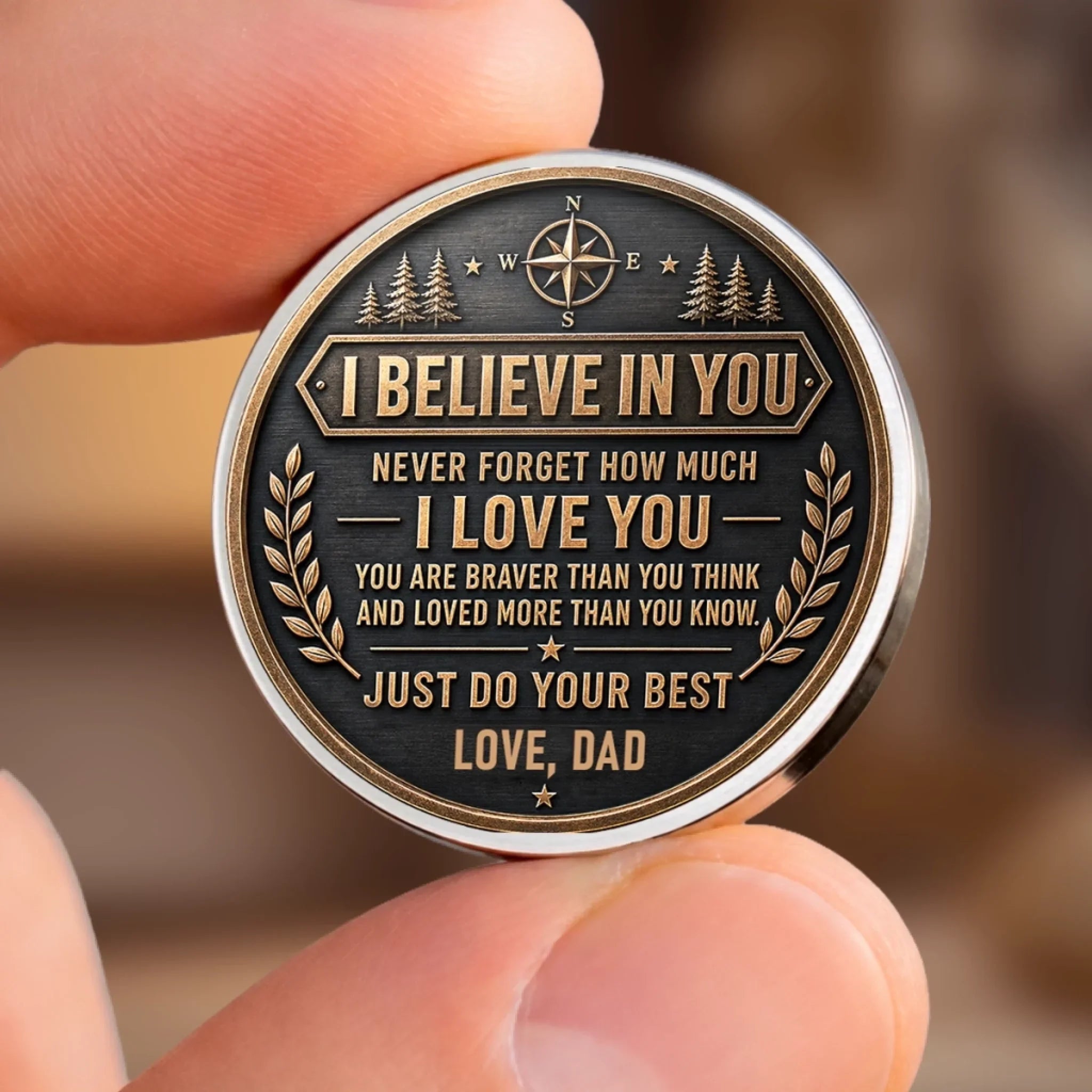 Custom Pocket Hug - Personalized Birthday Gifts For Son - Wherever Life Takes You, Keep Going