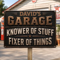 Custom Home Decor Metal Sign - Personalized Birthday Gifts For Husband, Son, Grandson, Brother, Grandpa, Dad, Yourself - Where Broken Things Go To Get Fixed