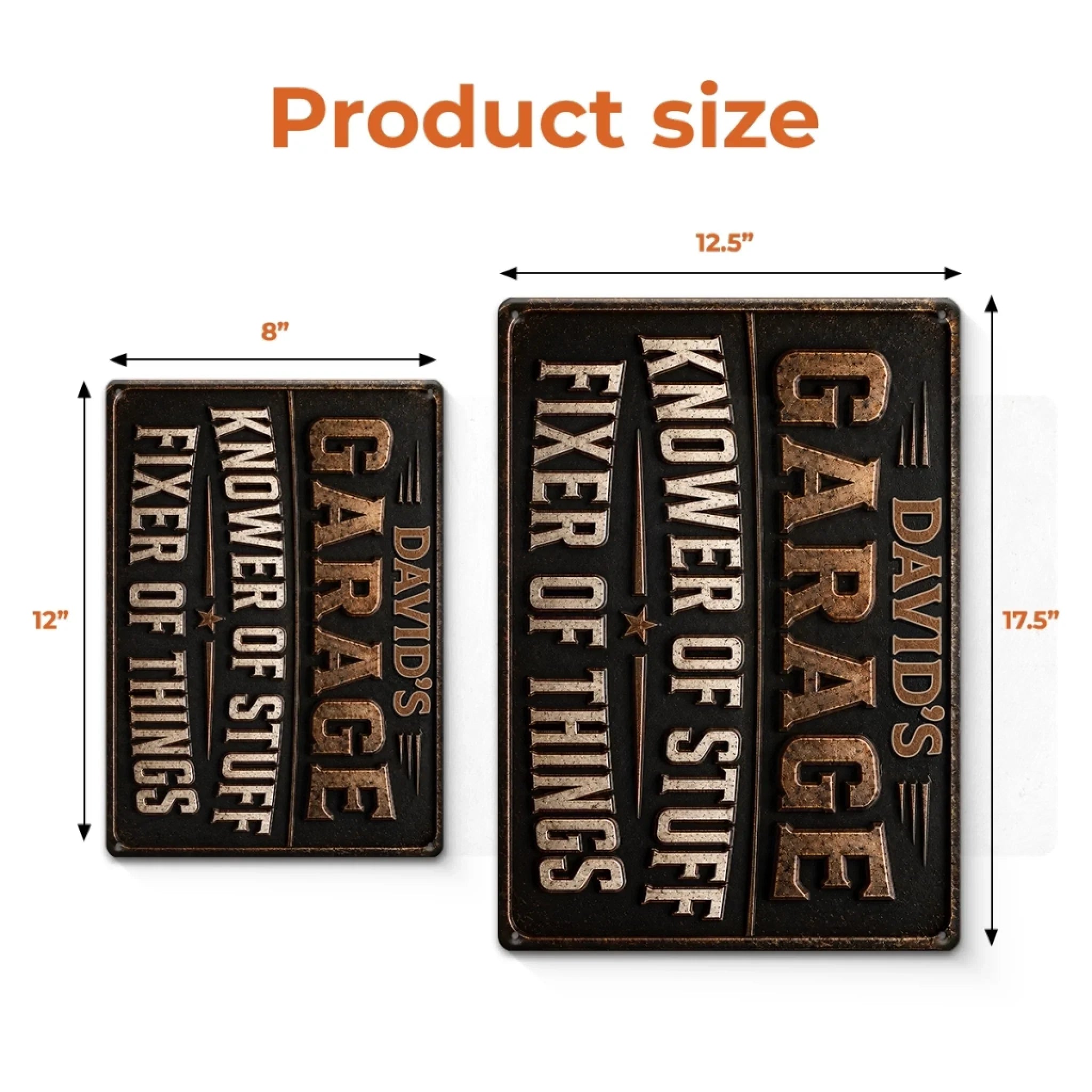 Custom Home Decor Metal Sign - Personalized Birthday Gifts For Husband, Son, Grandson, Brother, Grandpa, Dad, Yourself - Where Broken Things Go To Get Fixed