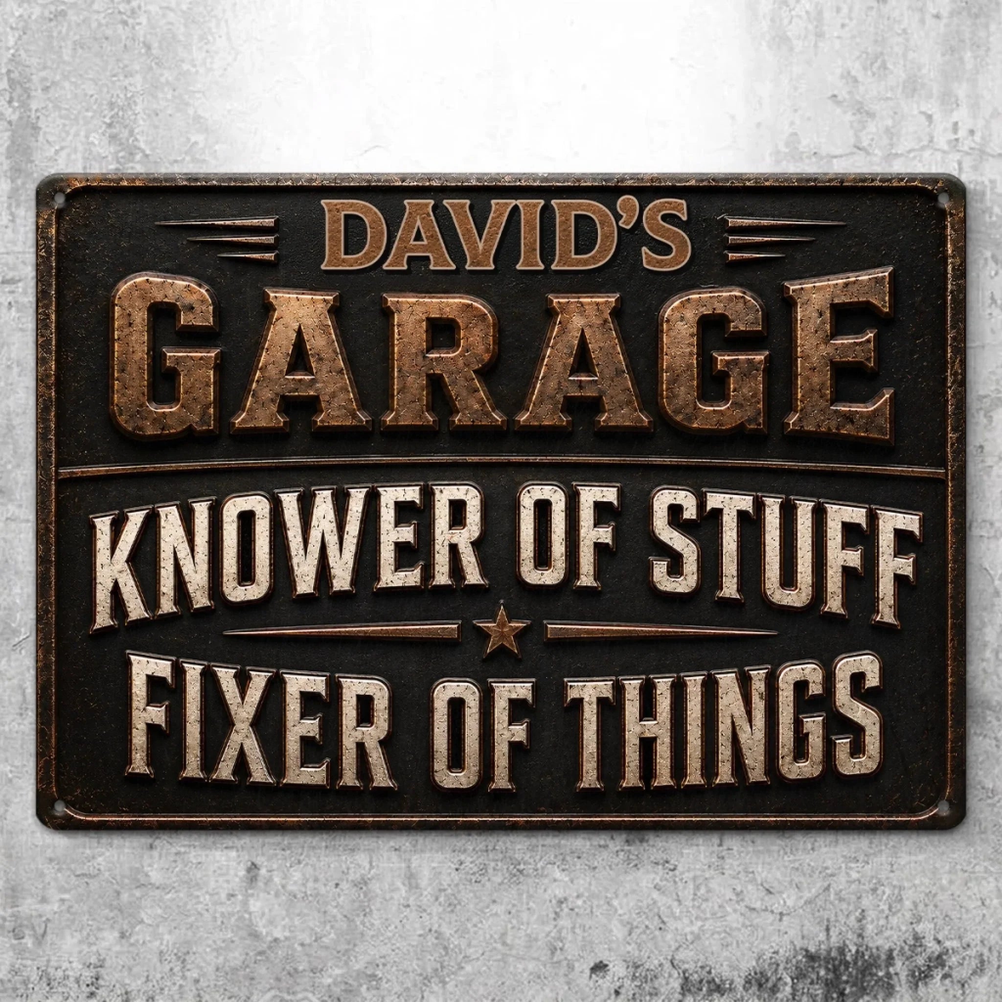 Custom Home Decor Metal Sign - Personalized Birthday Gifts For Husband, Son, Grandson, Brother, Grandpa, Dad, Yourself - Where Broken Things Go To Get Fixed