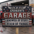 Custom Mechanic Home Decor Metal Sign - Personalized Birthday Gifts For Husband, Son, Grandson, Brother, Grandpa, Dad, Yourself - Garage State Of Mind