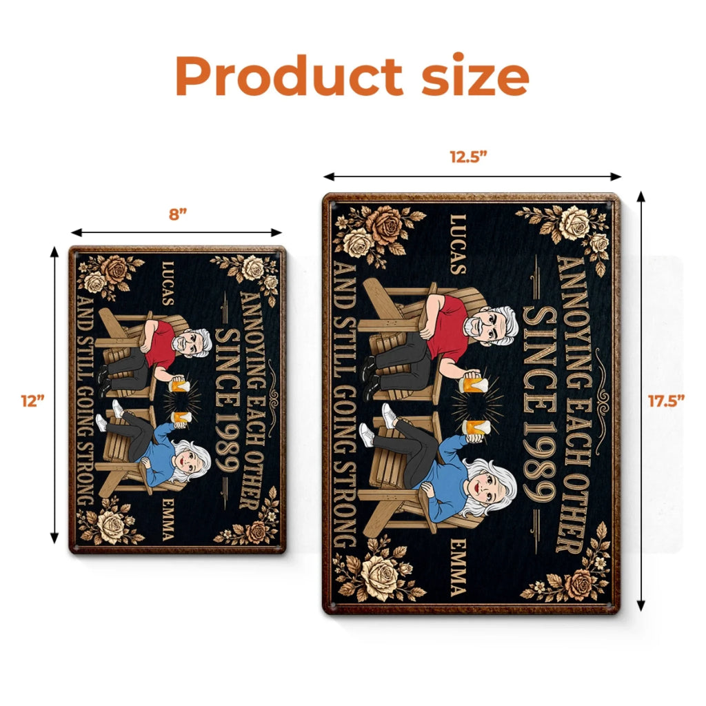 Custom Home Decor Metal Sign - Personalized  Anniversary Wedding Gifts For Husband And Wife, Him And Her - The Best Is Yet To Come