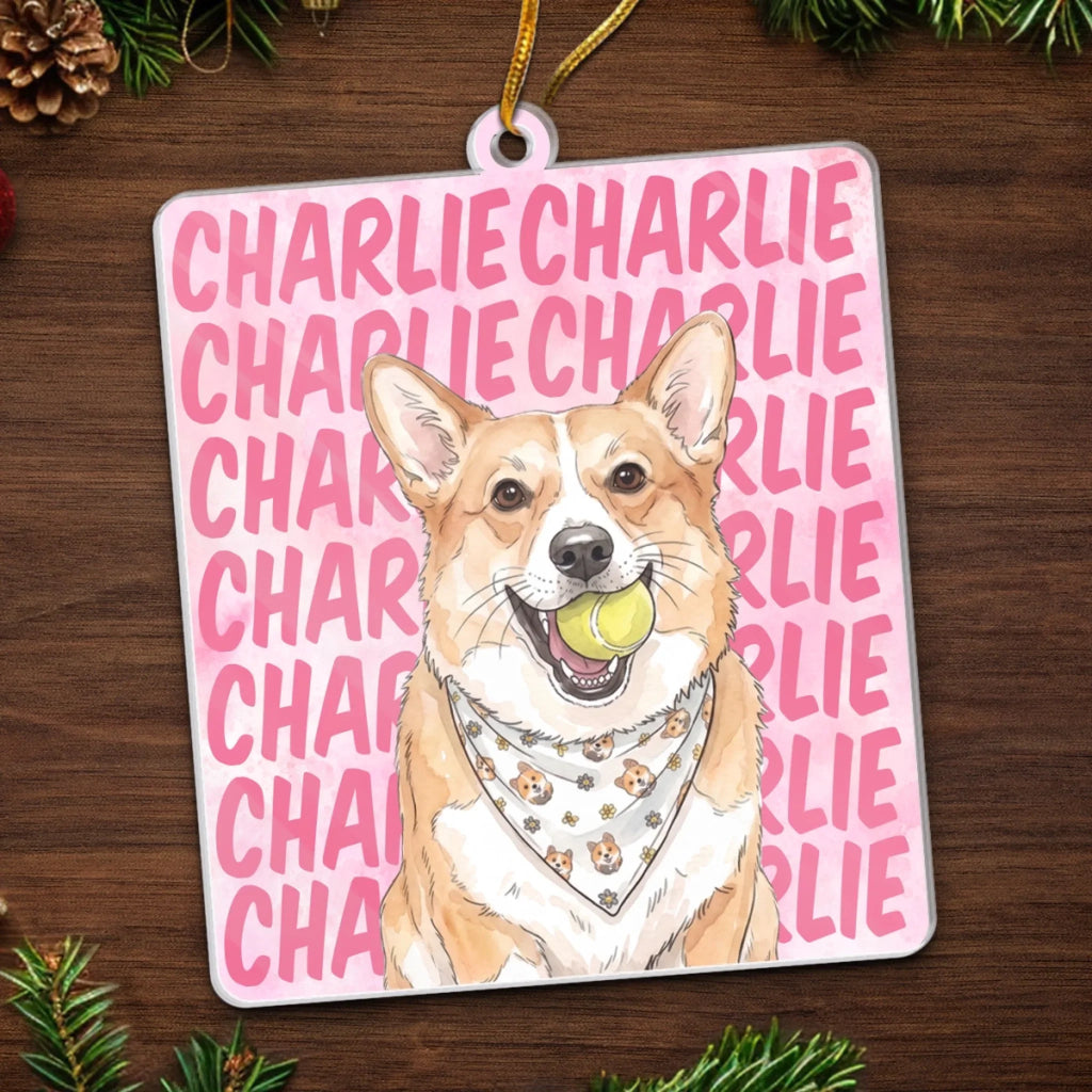 Custom Photo Acrylic Ornament - Personalized Christmas Birthday Gifts For Dog Cat Lovers, Dog Dad And Mom, Cat Owners - Keeping Fur Babies Close Always