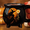 Custom 12oz Ceramic Cauldron Coffee Mug - Personalized Halloween Witchy Gifts For Wife, Daughter, Besties, Sisters, Granddaughter, Grandma, Mom, Yourself - Witch Mode On