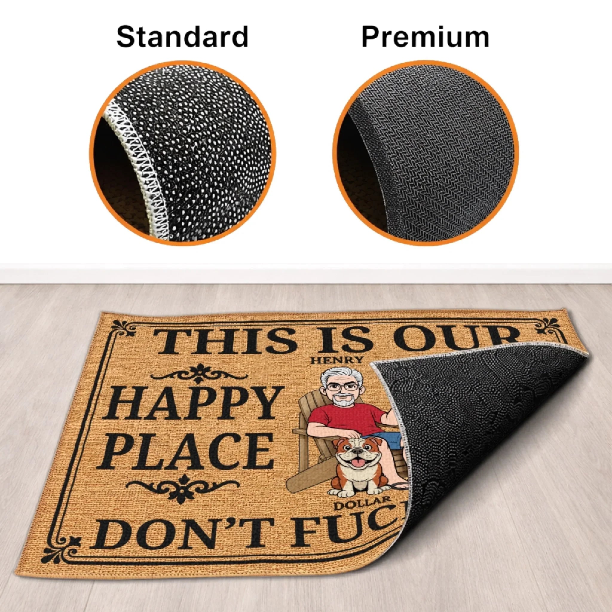 Custom Home Decor Decorative Mat - Personalized Summer Vacation And Travel Gifts For Husband And Wife, Him And Her - Our Little Peaceful Haven