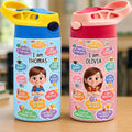 Custom Kids Insulated Water Bottle - Personalized Back To School Gifts For Kids - Bright Days Ahead