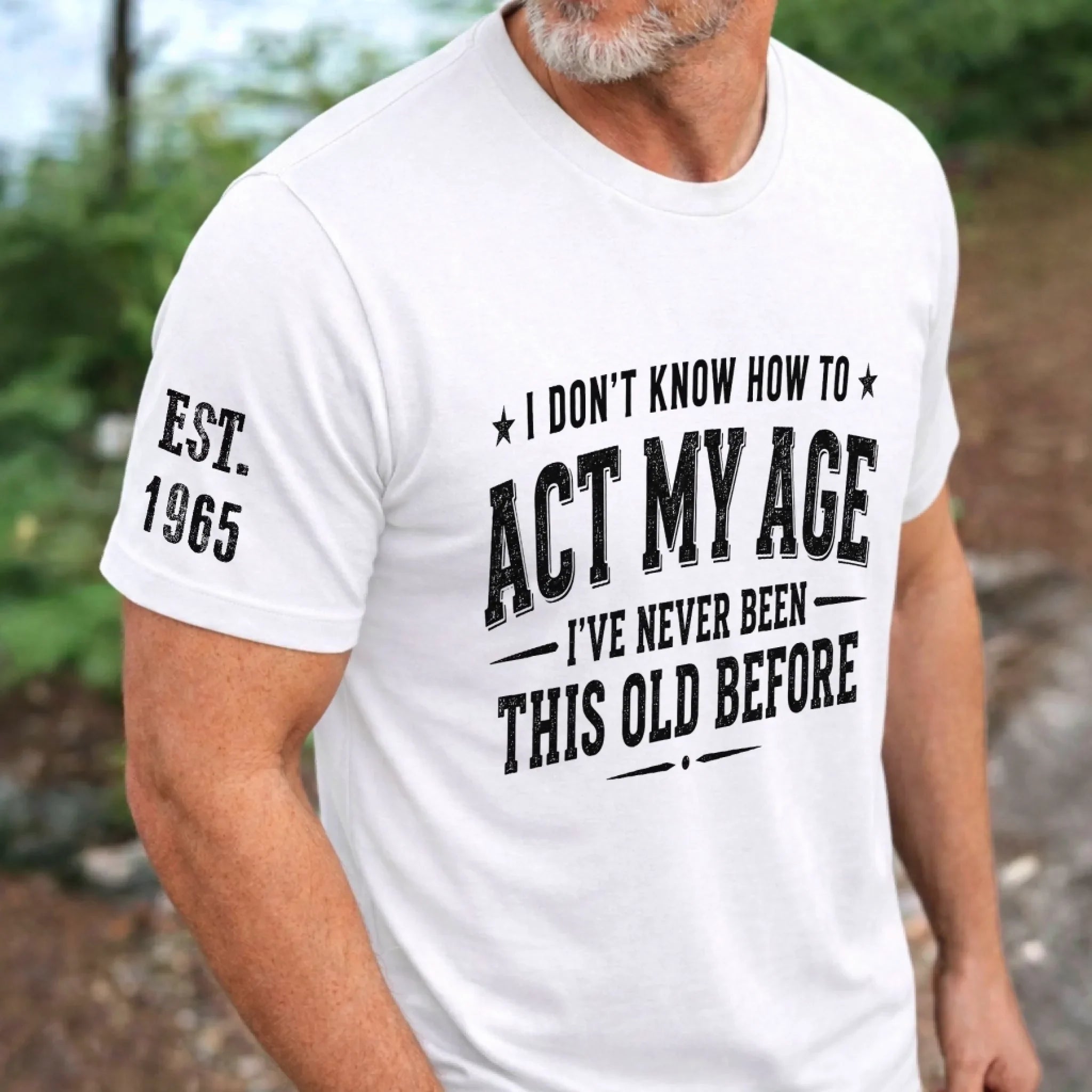 Custom T-Shirt - Personalized Birthday Gifts For Husband, Son, Grandson, Brother, Grandpa, Dad, Yourself - Built Different