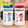 Custom Kids Insulated Water Bottle - Personalized Back To School Gifts For Kids - Back To School Adventure