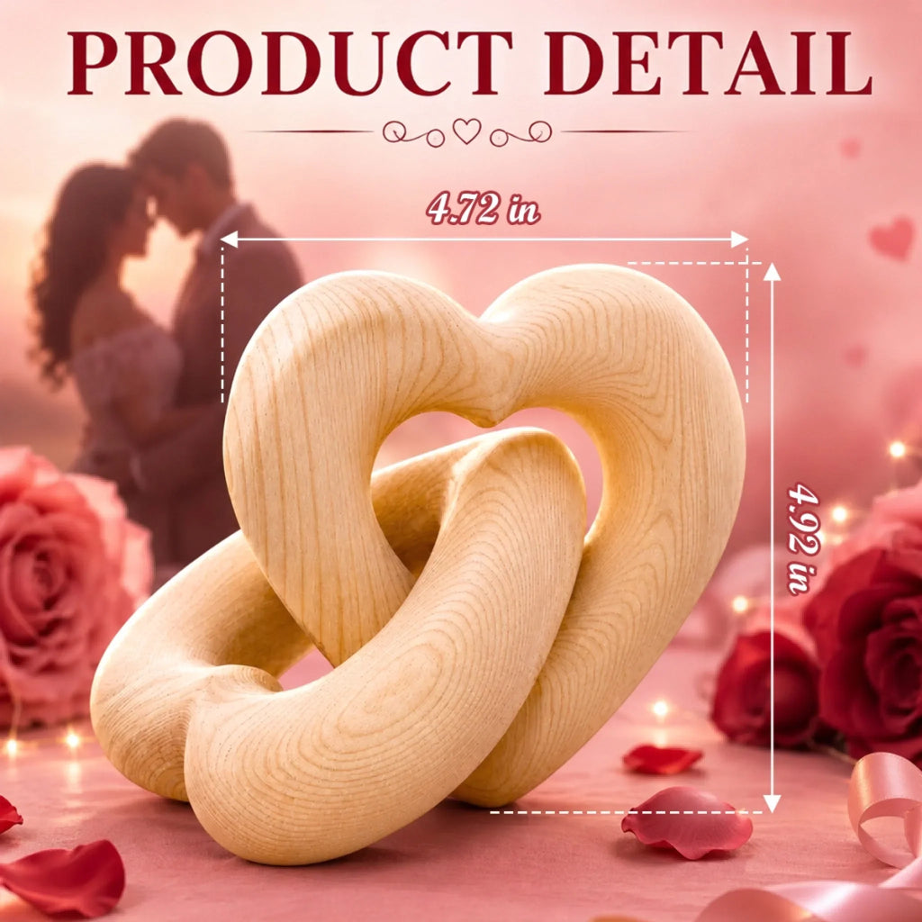Custom Infinity Heart Sculpture - Personalized Anniversary Wedding Gifts For Husband And Wife, Him And Her - A Timeless Piece Of Us