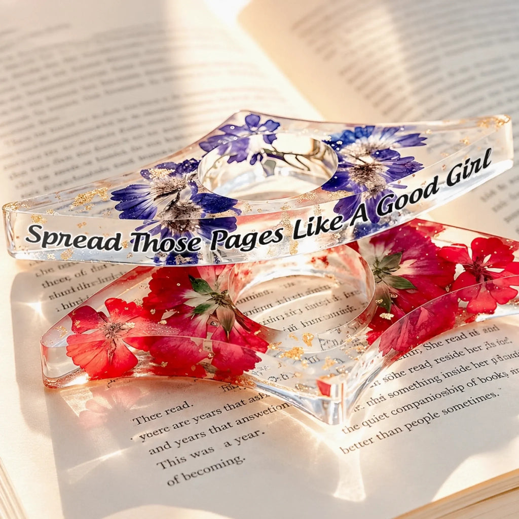 Custom Resin Book Page Holder - Personalized Bookish Gifts For Book Lovers, Bookworms, Readers - Read Dream Repeat
