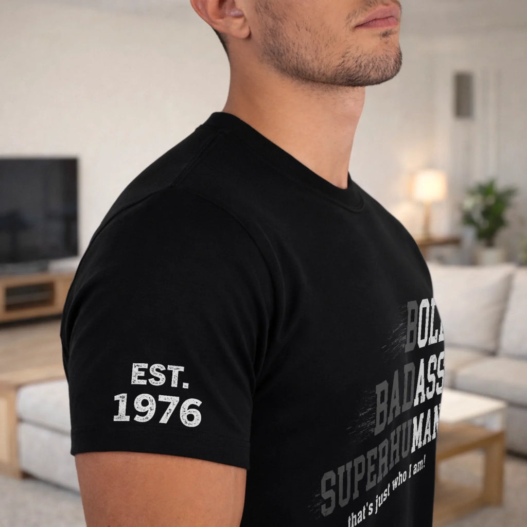 Custom T-Shirt - Personalized Birthday Gifts For Husband, Son, Grandson, Brother, Grandpa, Dad, Yourself - Still The Coolest Guy In The Room