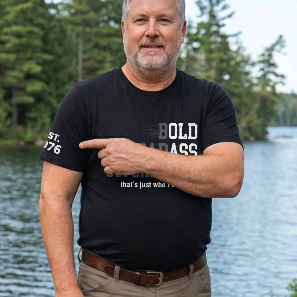 Custom T-Shirt - Personalized Birthday Gifts For Husband, Son, Grandson, Brother, Grandpa, Dad, Yourself - Still The Coolest Guy In The Room