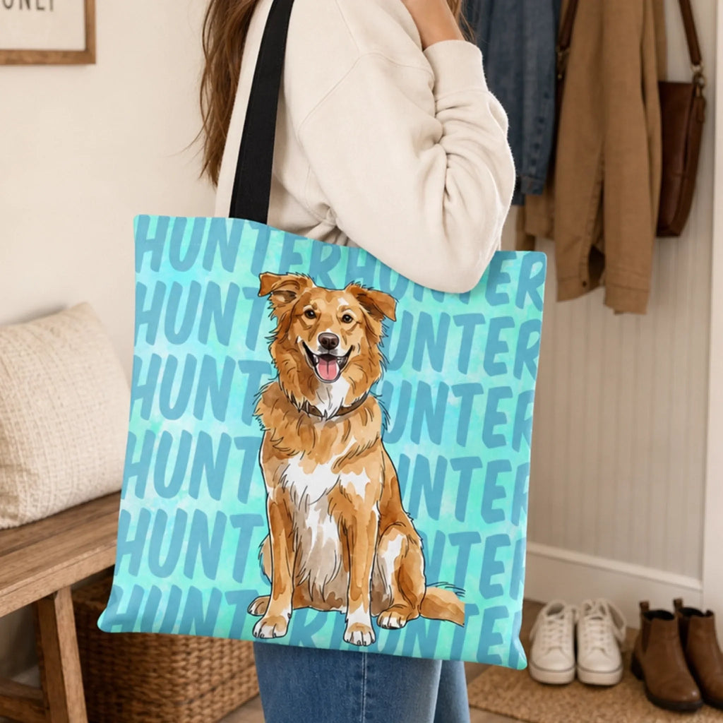Custom Photo All-Over Print Tote Bag - Personalized Birthday Gifts For Dog Cat Lovers, Dog Dad And Mom, Cat Owners - Life Is Better With Paws