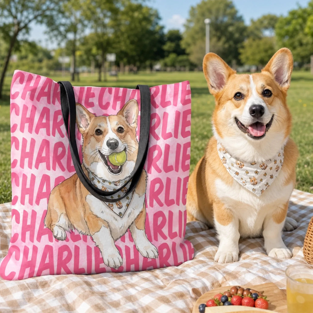 Custom Photo All-Over Print Tote Bag - Personalized Birthday Gifts For Dog Cat Lovers, Dog Dad And Mom, Cat Owners - Life Is Better With Paws