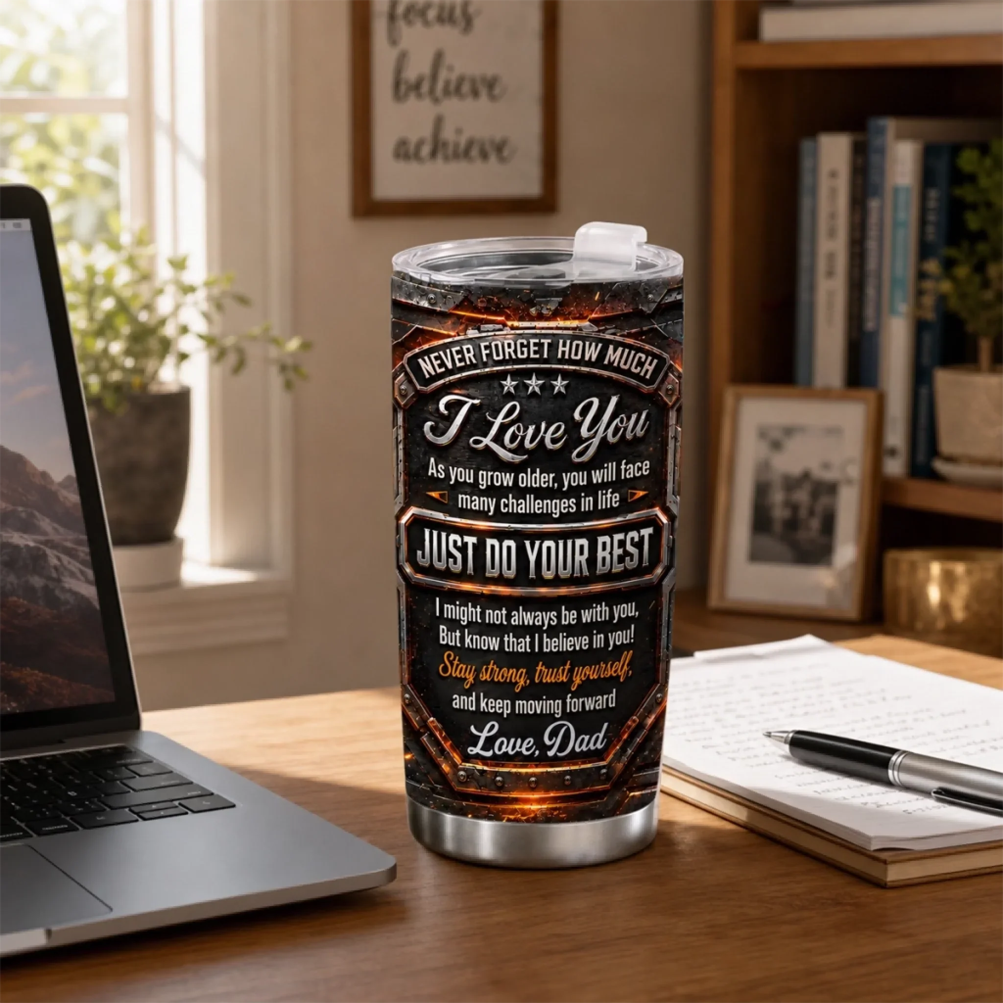 Custom Tumbler - Personalized Birthday Gifts For Son - Never Forget That I Love You