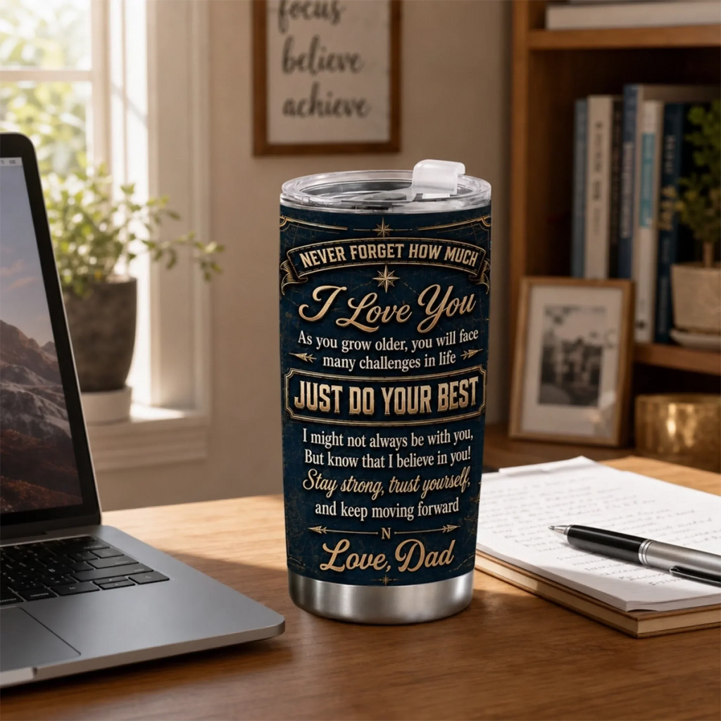 Custom Tumbler - Personalized Birthday Gifts For Son - Stay Strong And Believe In Yourself