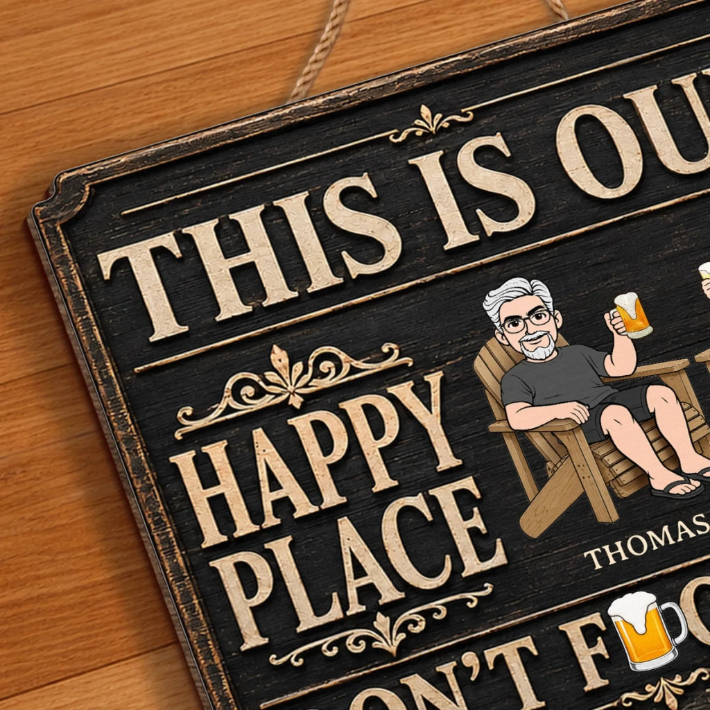 Custom Wood Sign - Personalized Summer Vacation And Travel Gifts Husband And Wife, Him And Her - Home Starts With Together