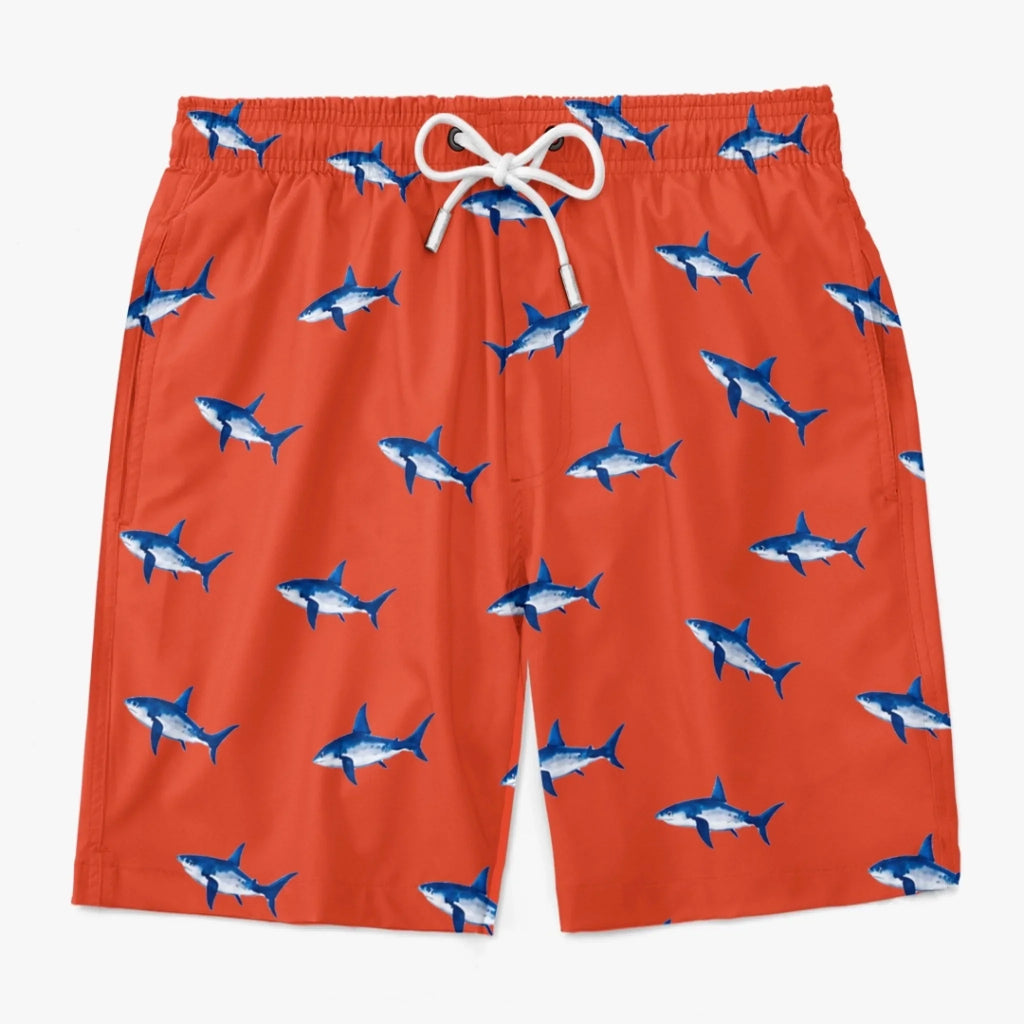 Custom Funny Men Swim Trunks - Personalized Birthday Gifts For Husband, Son, Grandson, Brother, Grandpa, Dad, Yourself - Rear View Champion