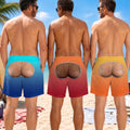 Custom Funny Men Swim Trunks - Personalized Birthday Gifts For Husband, Son, Grandson, Brother, Grandpa, Dad, Yourself - Looking Back