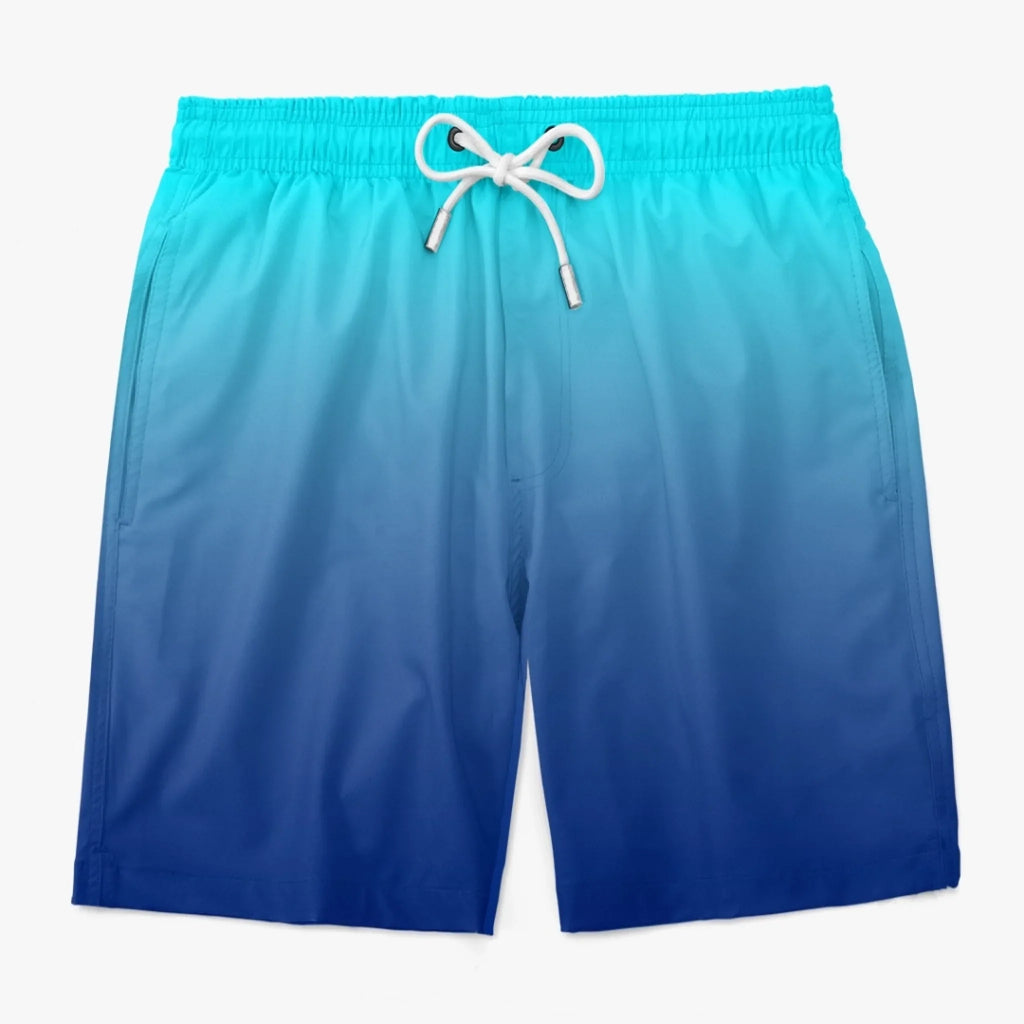 Custom Funny Men Swim Trunks - Personalized Birthday Gifts For Husband, Son, Grandson, Brother, Grandpa, Dad, Yourself - Looking Back