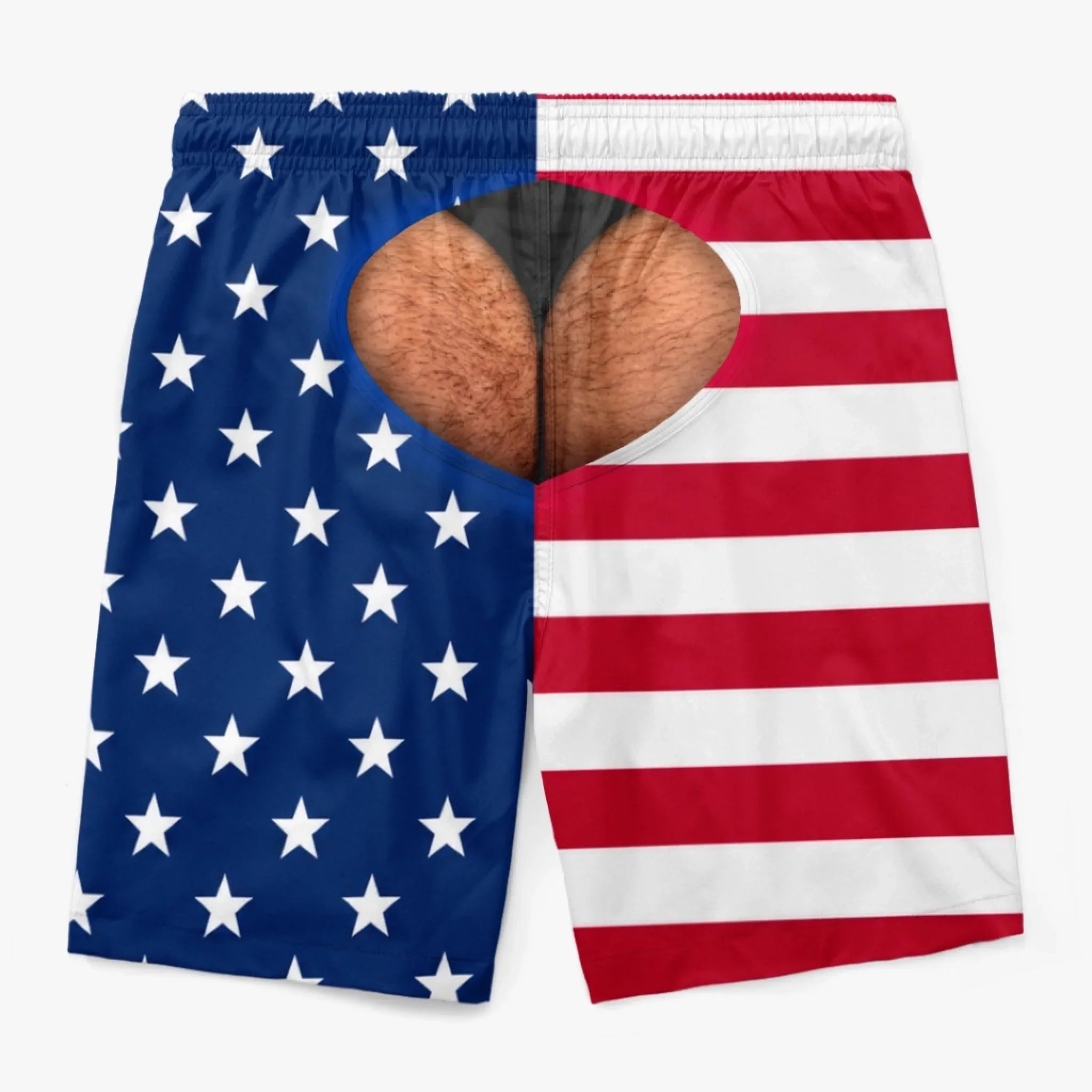 Custom Funny Patriotic Men Swim Trunks - Personalized Birthday Gifts For Husband, Son, Grandson, Brother, Grandpa, Dad, Yourself - Worth A Second Look