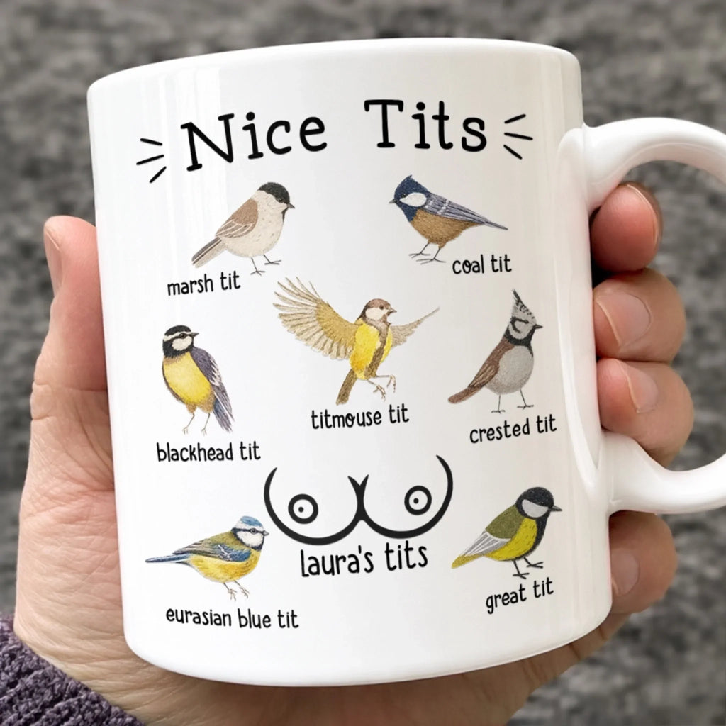 Custom Mug - Personalized Birthday Gifts For Wife, Girlfriend - Best Tits In Town
