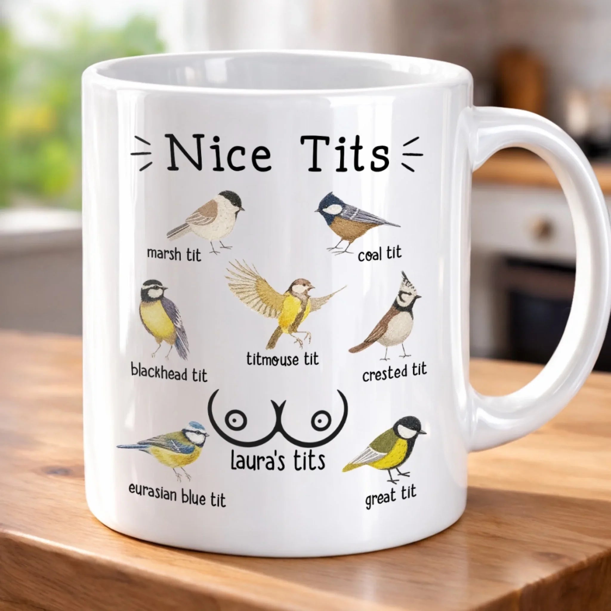 Custom Mug - Personalized Birthday Gifts For Wife, Girlfriend - Best Tits In Town
