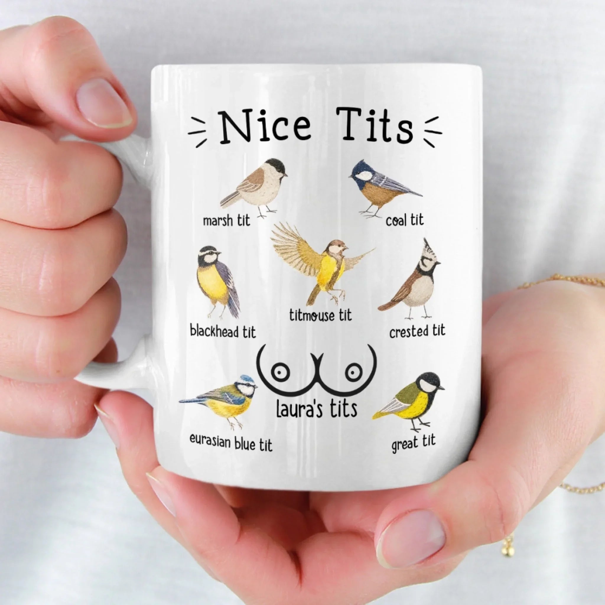 Custom Mug - Personalized Birthday Gifts For Wife, Girlfriend - Best Tits In Town