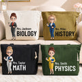 Custom Corduroy Tote Bag - Personalized Teacher Appreciation, Back To School Gifts For Teachers - Teaching With Heart And Grace
