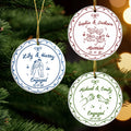 Custom First Christmas Ceramic Ornament - Personalized Anniversary Christmas Wedding Gifts For Husband And Wife, Him And Her - Merry Memories, Starting With You