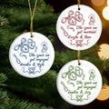 Custom First Christmas Ceramic Ornament - Personalized Anniversary Christmas Wedding Gifts For Husband And Wife, Him And Her - Making Memories, One Christmas Together