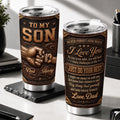 Custom Tumbler - Personalized Birthday Gifts For Son - Forever Bound By Love