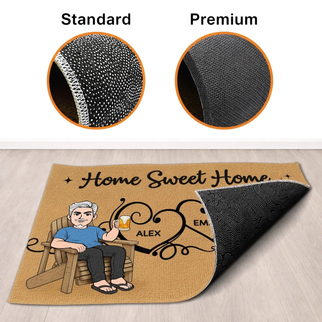 Custom Home Decor Decorative Mat - Personalized  Anniversary Wedding Gifts For Husband And Wife, Him And Her - Simply Us In Our Haven