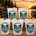 Custom Lake House Party Cups - Personalized Summer Vacation And Travel Gifts For Mom, Dad, Brother, Sister - Life Feels Better Here