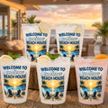 Custom Beach House Party Cups - Personalized Summer Vacation And Travel Gifts For Mom, Dad, Brother, Sister - Make Summer Memories