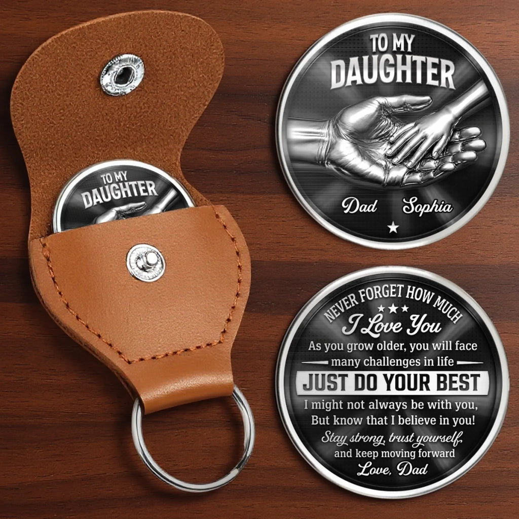 Custom Pocket Hug - Personalized Birthday Gifts For Daughter - Keep Moving Forward Always