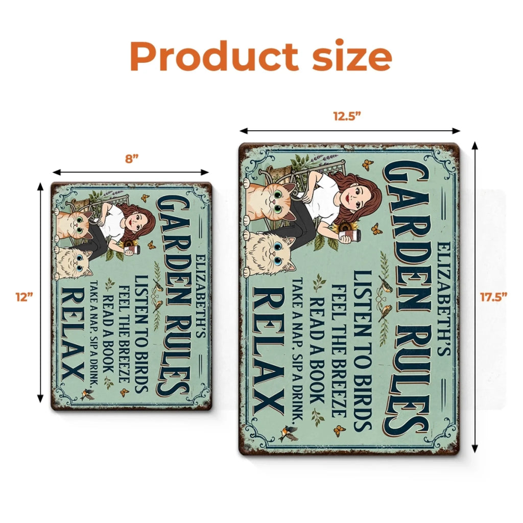 Custom Home Decor Metal Sign - Personalized  Birthday Garden Gifts For Gardeners, Dog Cat Lovers, Dog Dad And Mom, Cat Owners - Fresh Air And Puppy Love
