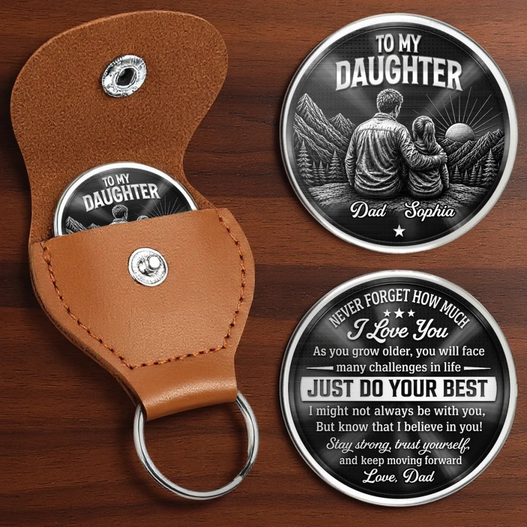 Custom Pocket Hug - Personalized Birthday Gifts For Daughter - Just Do Your Best Always