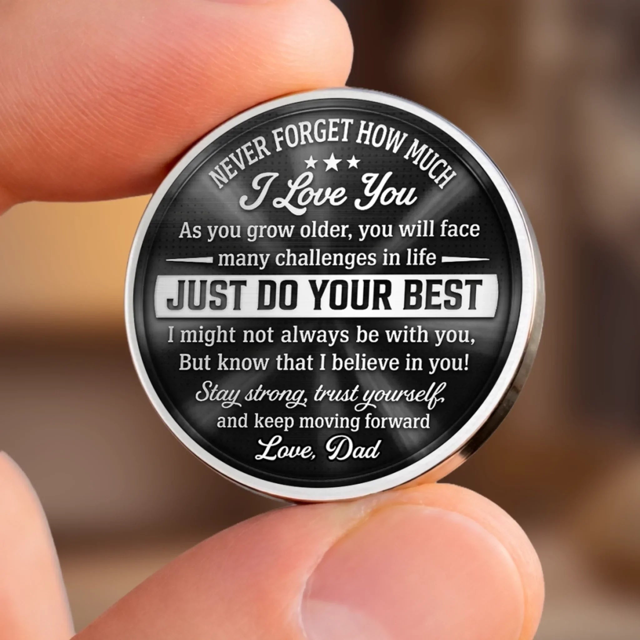 Custom Pocket Hug - Personalized Birthday Gifts For Daughter - Just Do Your Best Always