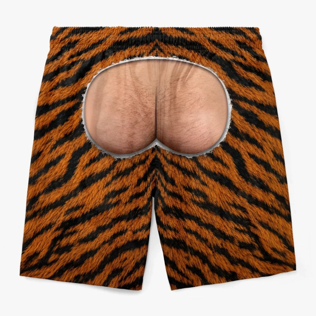 Custom Funny Men Swim Trunks - Personalized Birthday Gifts For Husband, Son, Grandson, Brother, Grandpa, Dad, Yourself - Worth A Second Look