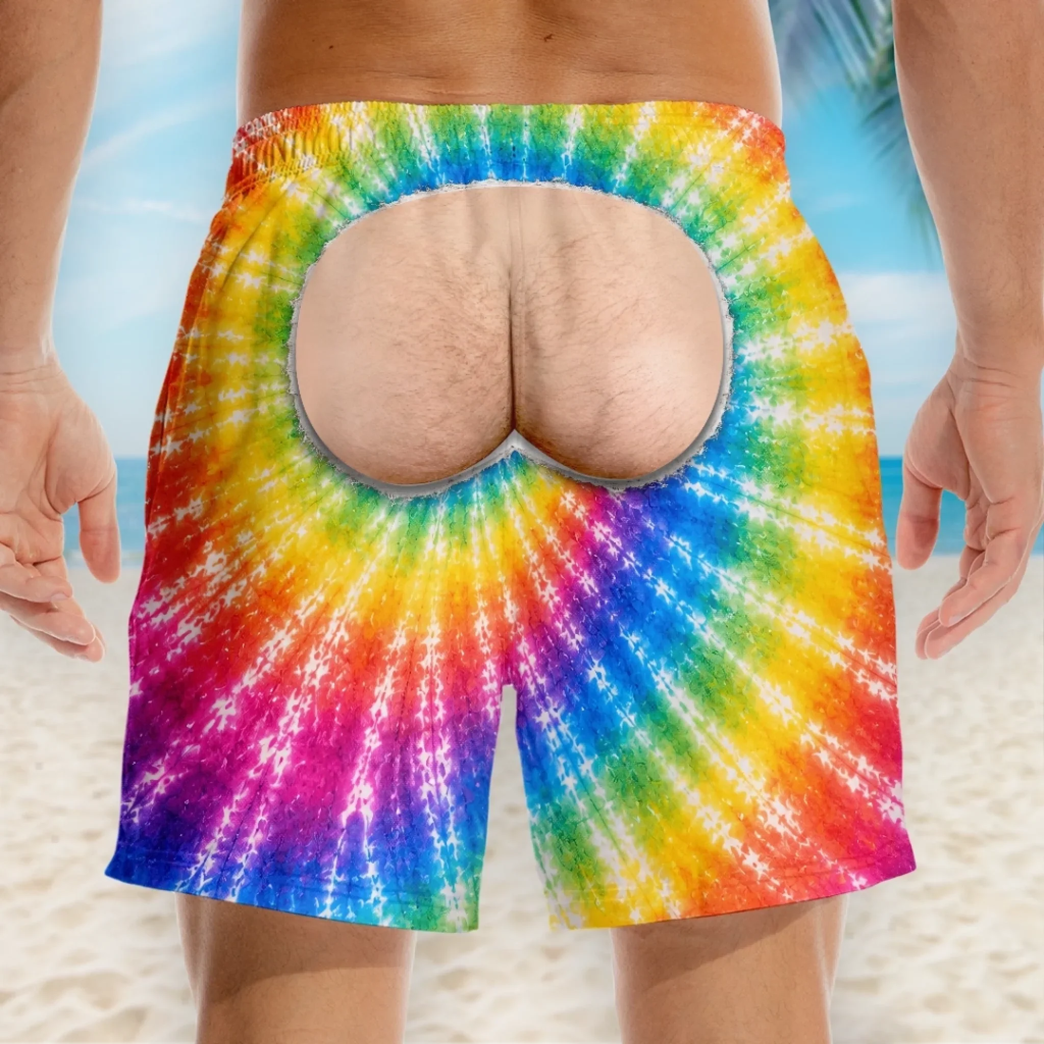 Custom Funny Men Swim Trunks - Personalized Birthday Gifts For Husband, Son, Grandson, Brother, Grandpa, Dad, Yourself - Turning Heads